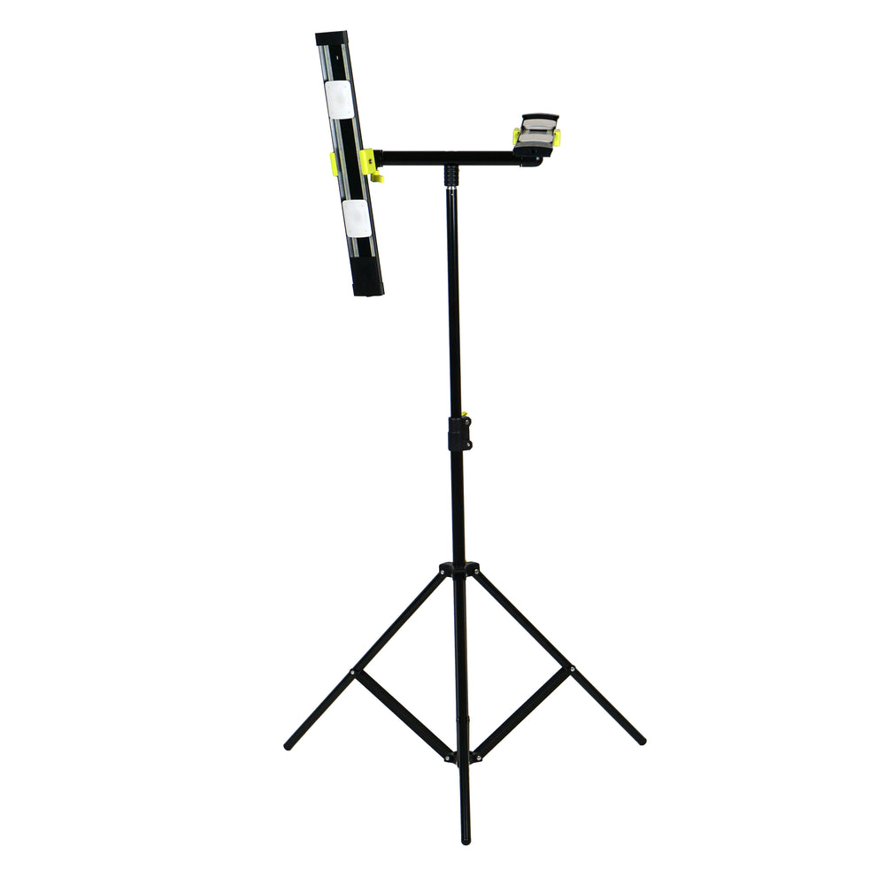 
            
                Load image into Gallery viewer, Agilux WL1864-02 3600 Lumen Portable Dual Head LED Work Light/Stand Light – includes 4 x 900 lumen 3000k Agilux LED modules, 18″ Lumirails, extendable stand 36-68 inches, and 90W power supply.
            
        