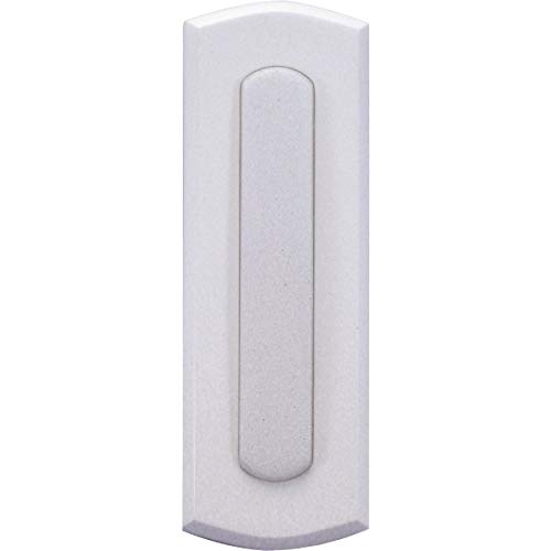 IQ America WP3010 Wireless Battery Operated Doorbell Pushbutton Replacement Simple Colonial Style Non-lighted White, Works With Most 16VA  or Battery Operated Chimes