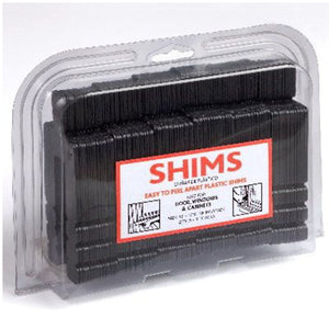 Image of Premium Product: Glazelock Snap Off Shim Stackable Horseshoe Plastic Flat Shims 1 7 8W With 5 8 Slot, highlighting its features and quality.